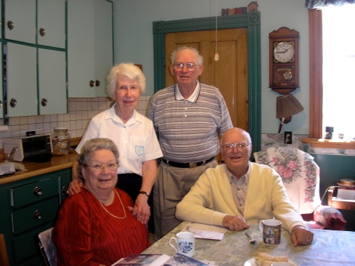 Grandpa and Grandma Shaw with Ross and Jean Shaw, 2008.